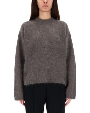 THE GARMENT Solid Crew Neck Jumper - Grey