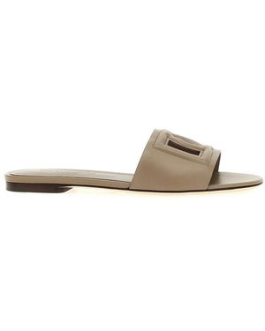 Dolce & Gabbana Logo Sandals - Grey