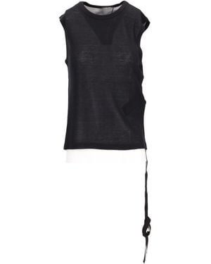 Ann Demeulemeester Biba Sleeveless Top - Black