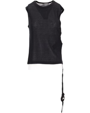 Ann Demeulemeester Biba Sleeveless Top - Black