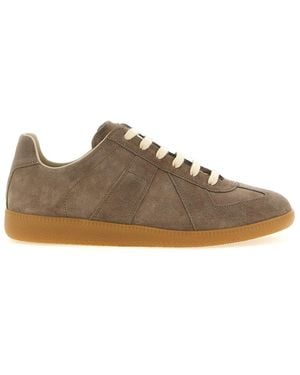 Maison Margiela Lace Up Sneakers - Brown