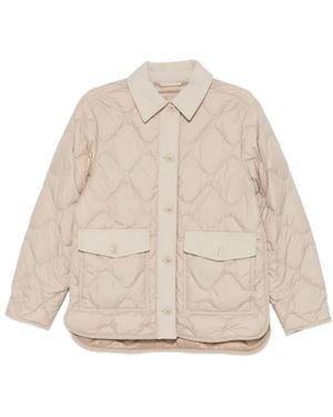 Woolrich Quilted Shirt Collar Jacket - Natural