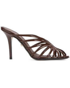 ALEVI Slip-On Heels - Brown