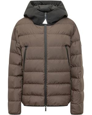 Moncler Quilted Hood Jacket - Brown