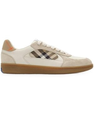 Burberry New-Terrace Leather Sneakers - White