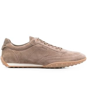 Tod's Suede Logo Sneakers - Pink
