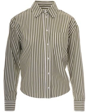 Weekend by Maxmara Regular Stripes Shirt - Grey