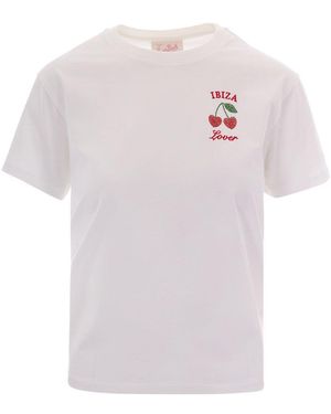 MC2 Saint Barth Graphic Crew Neck T-Shirt - White