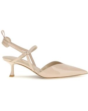 Fendi Slingback Pumps - Natural
