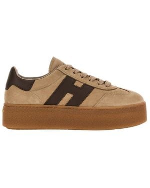 Hogan Logo Collection Sneakers - Brown