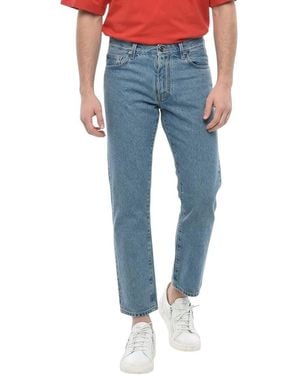 Off-White c/o Virgil Abloh Mid Rise Jeans - Blue