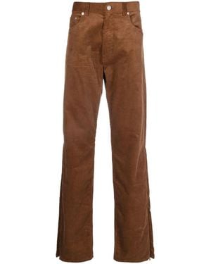 VTMNTS Cotton Corduroy Straight-Leg Pants - Brown