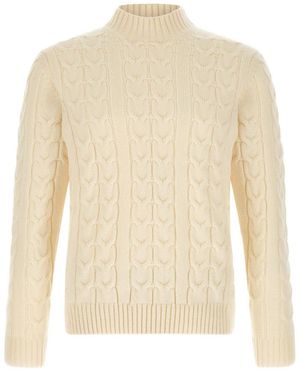 Zanone Off Knitted Jumper - White