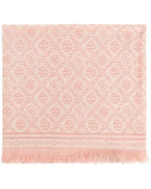 Tory Burch Signature Scarf - Pink