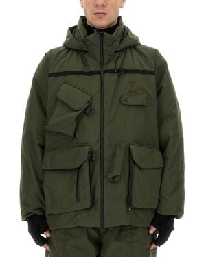 South2 West8 Solid Hood Jacket - Green