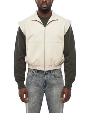1989 STUDIO Solid Sleeveless Jacket - Gray