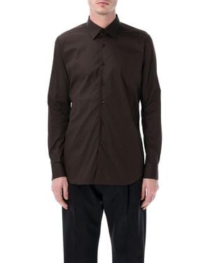 Xacus Dark Solid Shirt - Black