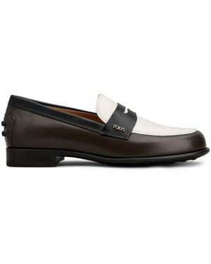 Tod's Leather Loafers - Black