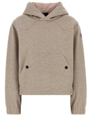 Moncler Solid Hood Sweater - Natural