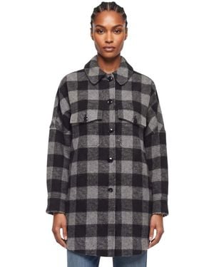 Woolrich Oversized Checks Shirt - Gray