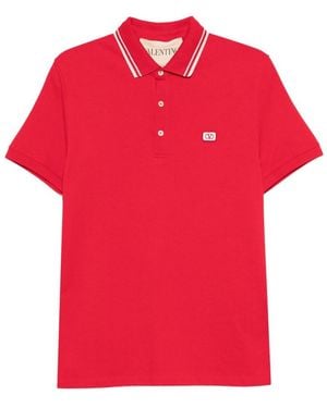 Tシャツ・カットソー 25AW Valentino Garavani Vlogo T-Shirts And Polos Red Valentino_Garavani_Valentino_G