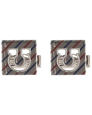 Ferragamo Multicolour Gancini Cufflinks
