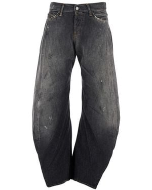 Acne Studios Loose High Rise Jeans - Grey