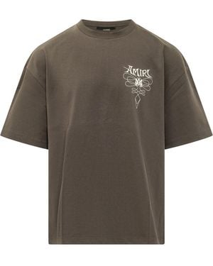 Amiri Dark Logo T-Shirt - Gray