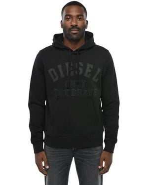 DIESEL Regular Logo Hoodie - Black