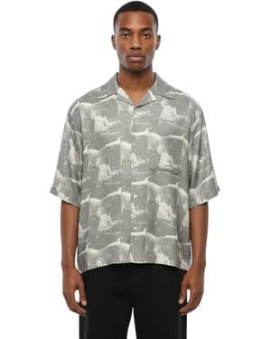 1989 STUDIO Relaxed Printed Shirt - Gray