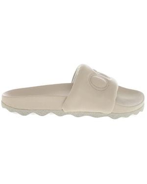 Off-White c/o Virgil Abloh Logo Slides - White