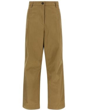 Dries Van Noten Tapered Pleated Pants - Natural