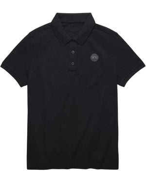 Canada Goose Shirt Collar Logo Polo - Black