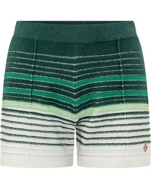 CASABLANCA Stripes Shorts - Green