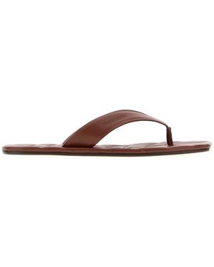 JW Anderson Leather Slippers - Brown