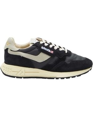 Autry Logo Reelwind Sneakers - Black