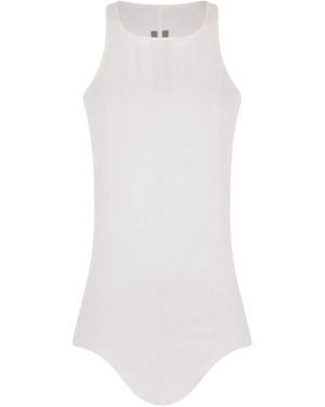 Rick Owens Basic Rib Tank Top - White