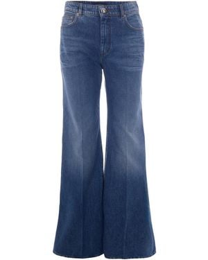Sportmax Regular Low Rise Jeans - Blue