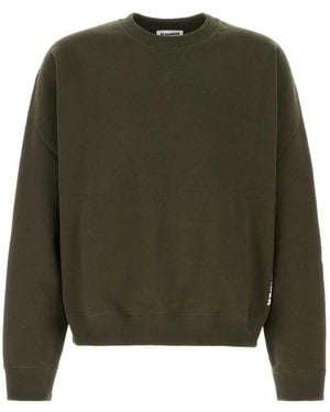 Jil Sander Crew Neck Sweatshirt - Green