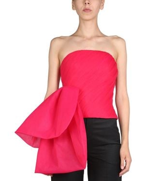ANOUKI Solid Strapless Top - Pink