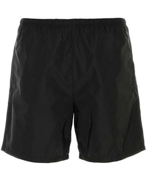 Prada Solid Swim Shorts - Black