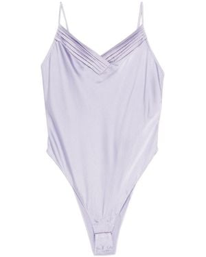 forte_forte Silk Bodysuit - Purple