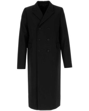 Prada Long Trench Coat - Black