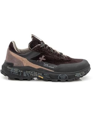 Premiata Logo Devin Sneakers - Black