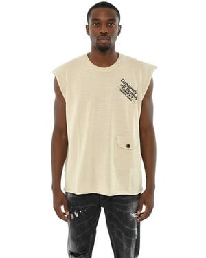 DSquared² Logo Sleeveless Vest - Natural