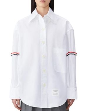 Thom Browne Oversized Solid Shirt - White
