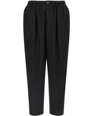 Marni Relaxed Pleated Pants - Black