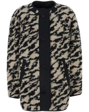 Isabel Marant Blackwhite Embroidered Reversible Jacket