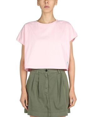 Department 5 Solid Crew Neck T-Shirt - Red