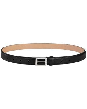 Balenciaga Logo Buckle Belt - Black